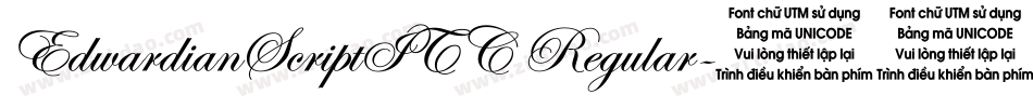 EdwardianScriptITC Regular字体转换